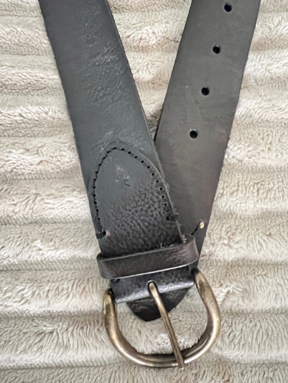 Frye Leather Belt Dark Brown